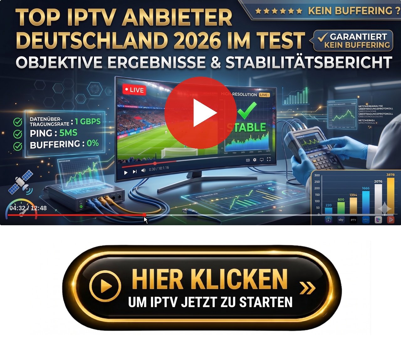 Ein direkter Vergleich der IPTV Smarters Pro EPG lädt nicht Lösung 2026-Funktionen und -Einstellungen auf einem Smartphone-Bildschirm