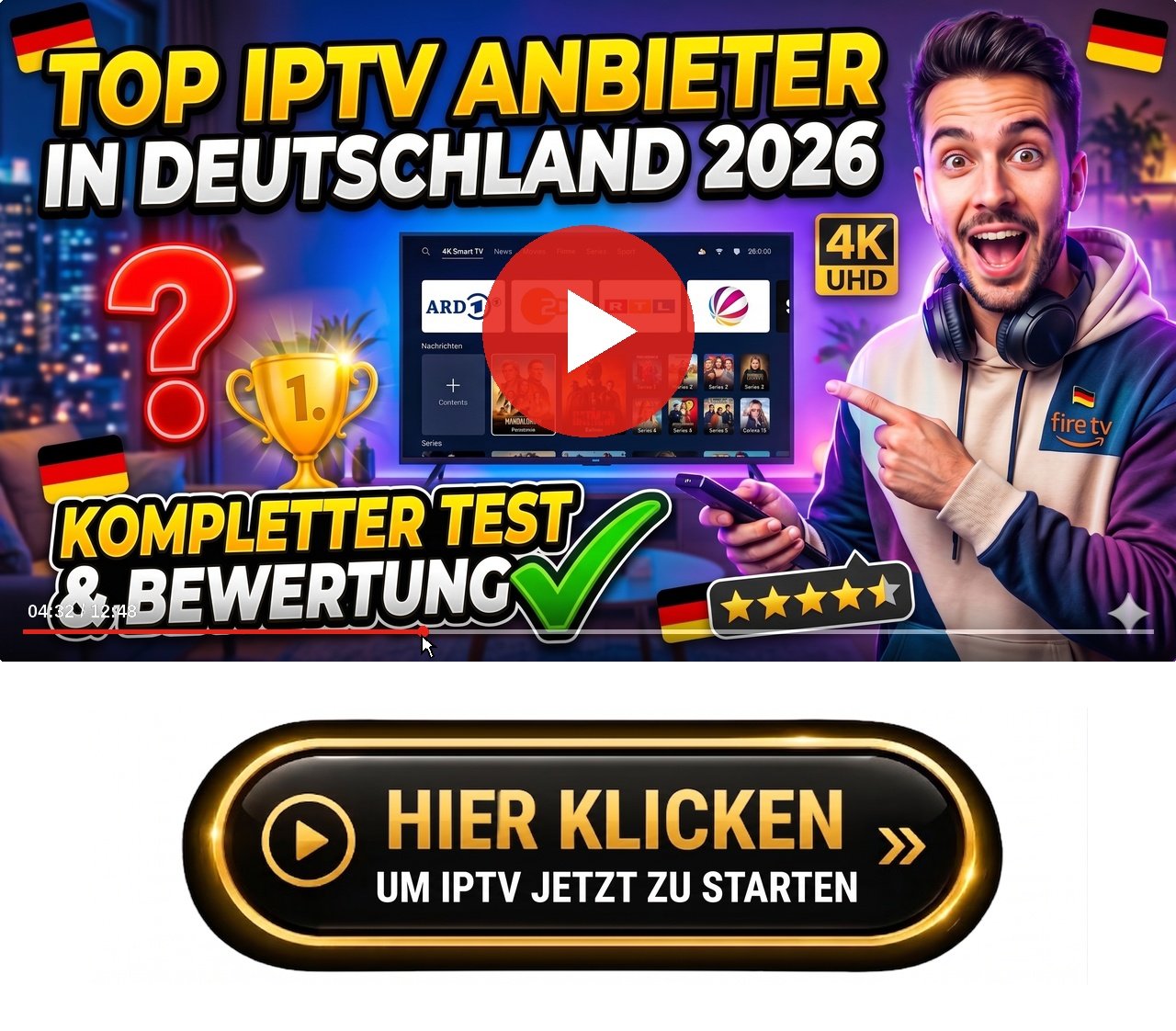 Ein umfassender Interface-Walkthrough von LG WebOS IPTV App startet nicht schwarzer Bildschirm mit aktiven Streaming-Kanälen